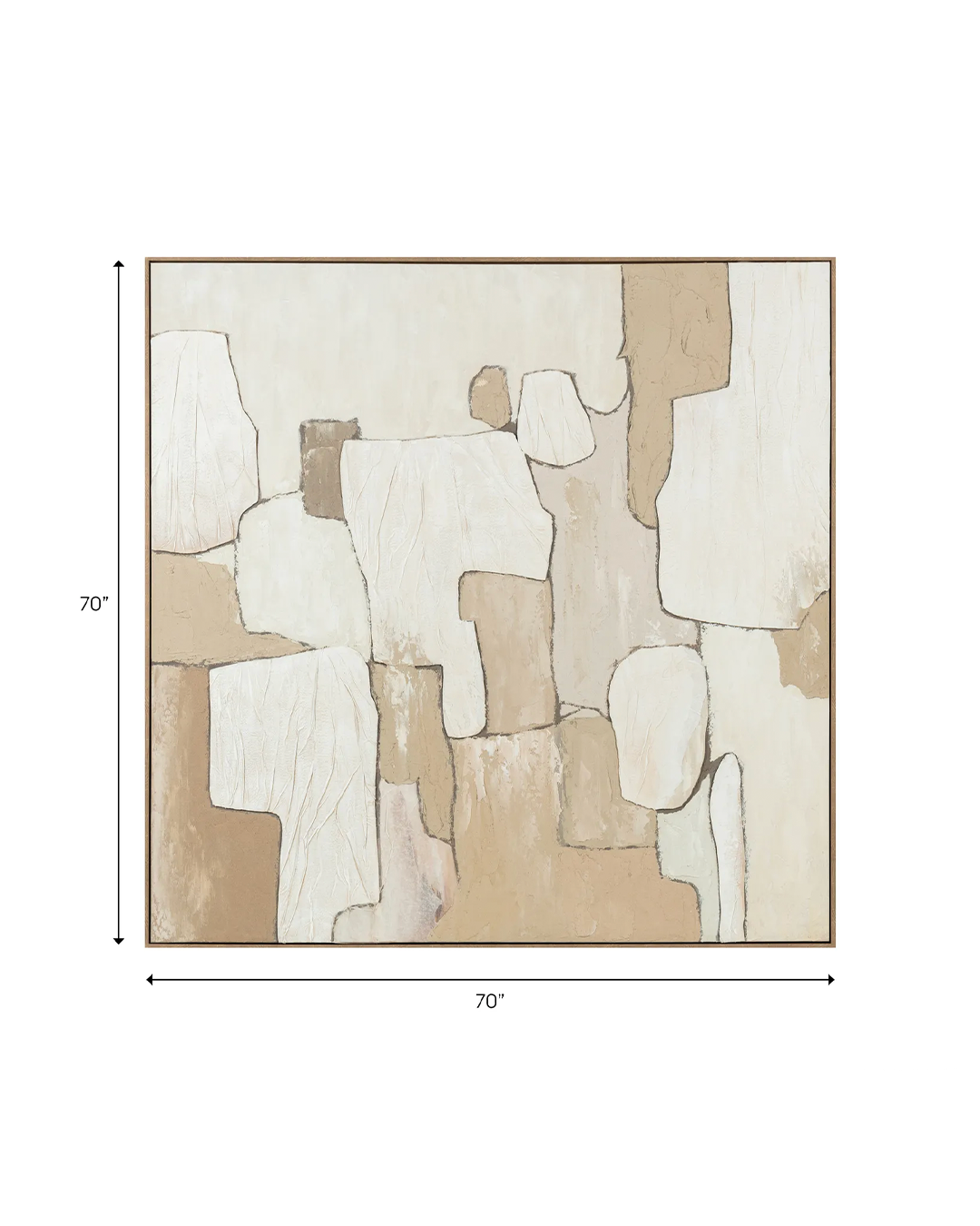 MIRNY NEUTRAL HANDPAINTED WALL ART