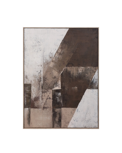 MIROM BROWN HANDPAINTED WALL ART