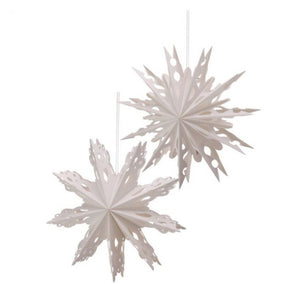 16" FOLD PAPER CUT OUT SNOWFLAKE ORN 2AS -40%
