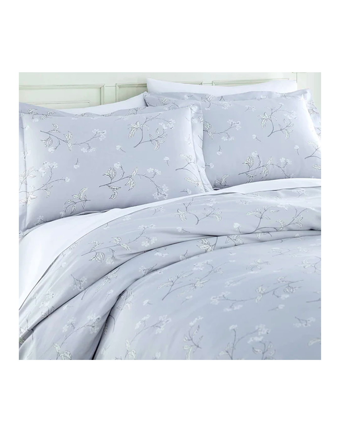 MYOSOTIS COTTON MADE IN GREEN DUVET COVER SET / -50%