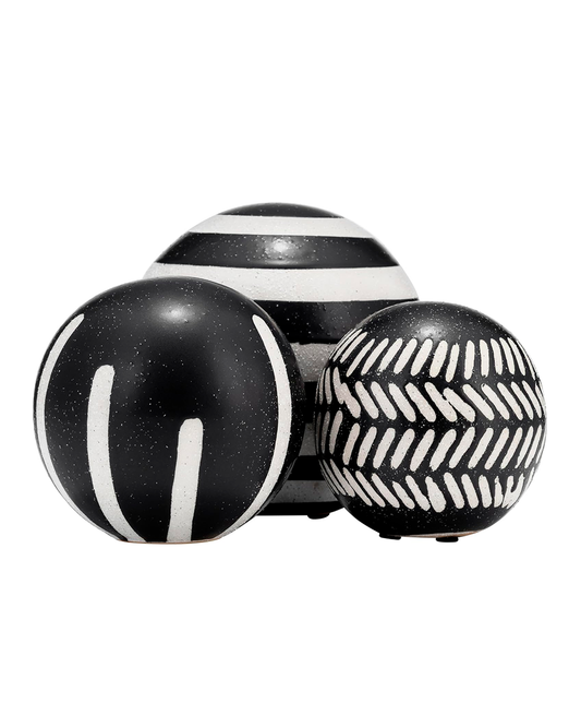 ORB TRIBAL BLK/IVORY S/3