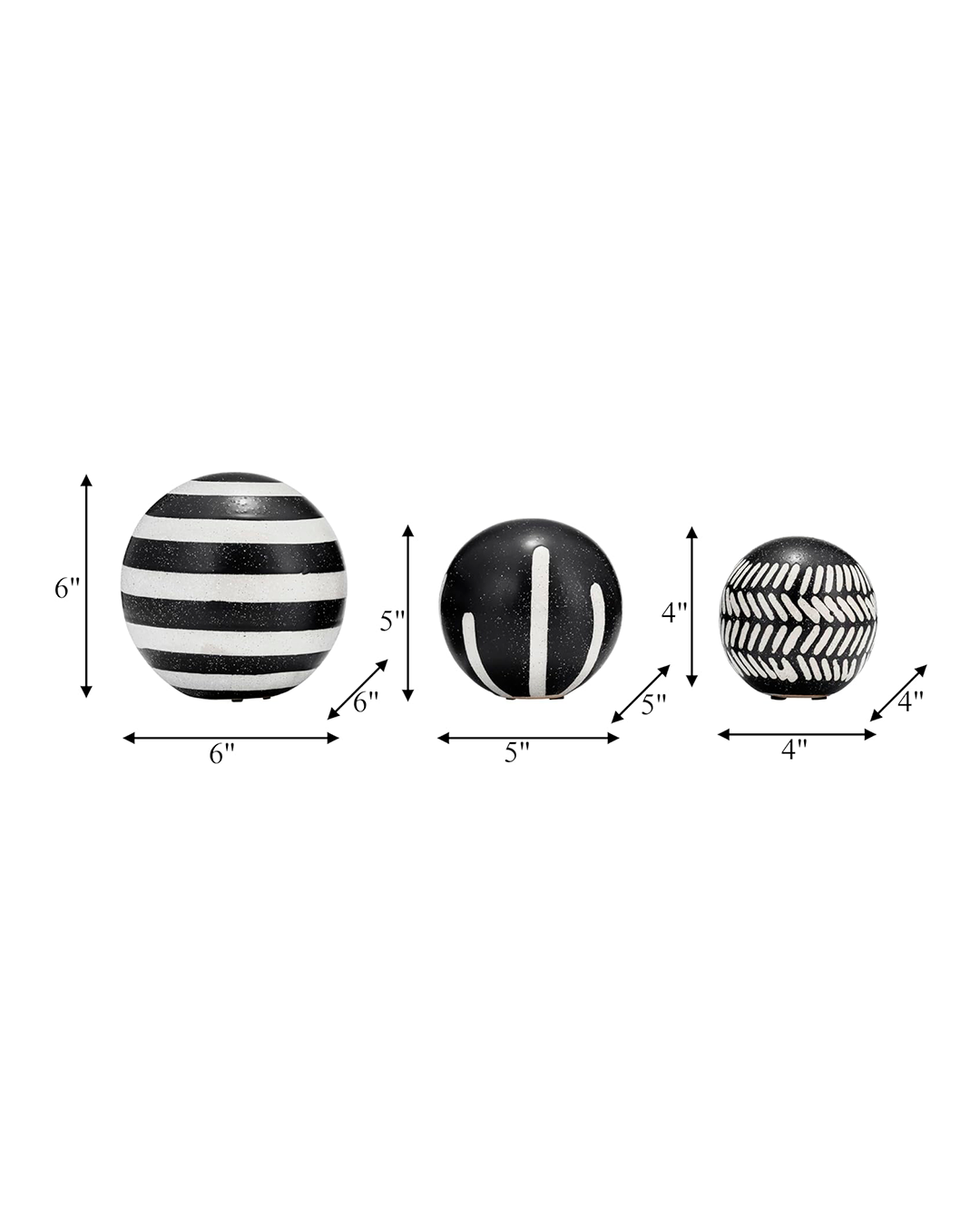 ORB TRIBAL BLK/IVORY S/3