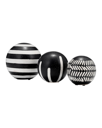 ORB TRIBAL BLK/IVORY S/3