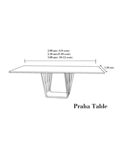 PRAHA GLASS TABLE