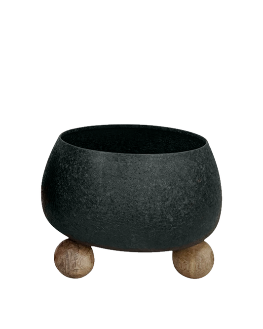 REOUND PLANTERS WOOD BALL