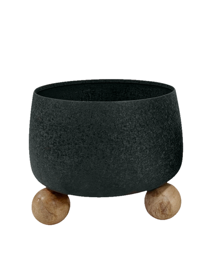 REOUND PLANTERS WOOD BALL
