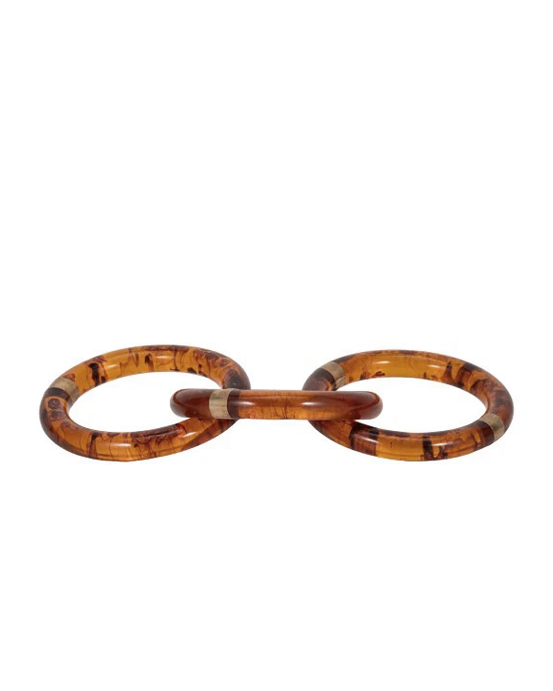 RESIN TORTOISE CHAIN W BRASS / 40%