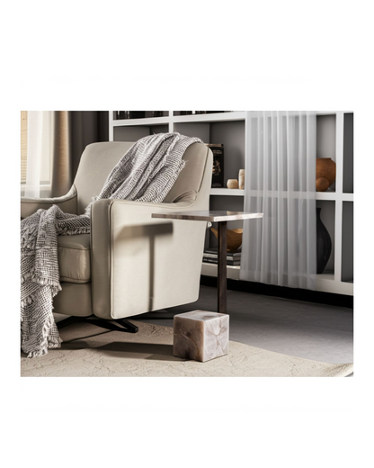 ROLLA SMOKEY QUARTZ LARGE COCKTAIL TABLE