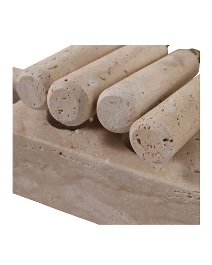 SHEFFIELD TRAVERTINE BAR TOOL SET/4