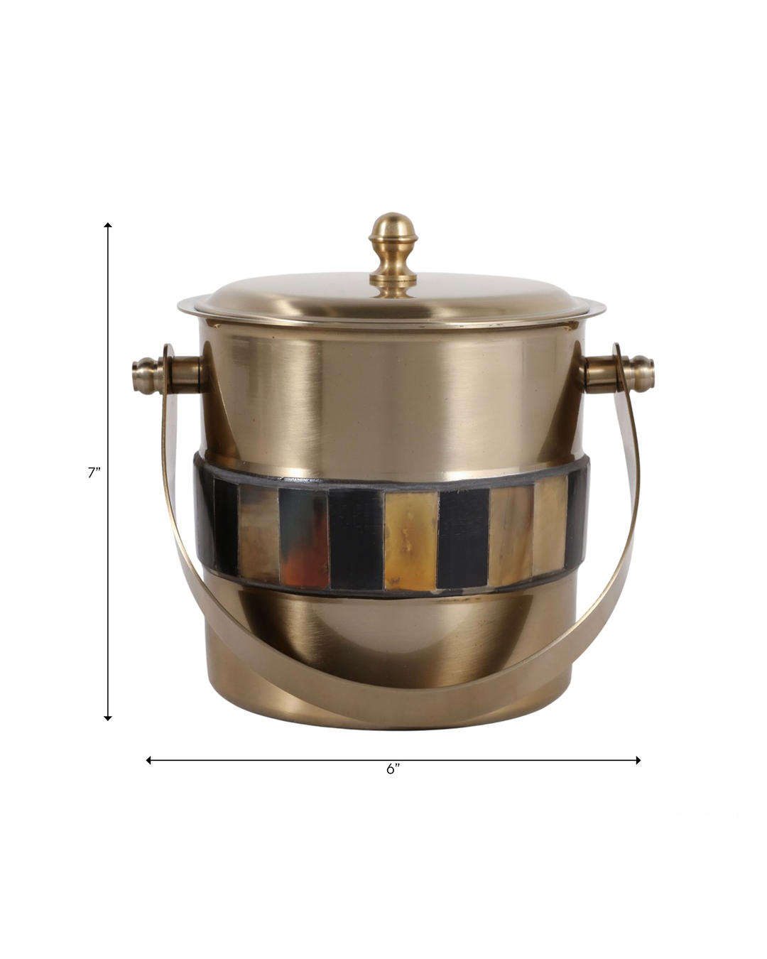 STRYKER HORN INLAY ICE BUCKET