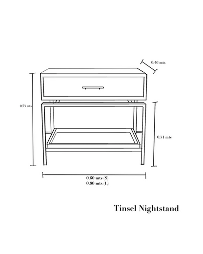 TINSEL NIGHSTAND