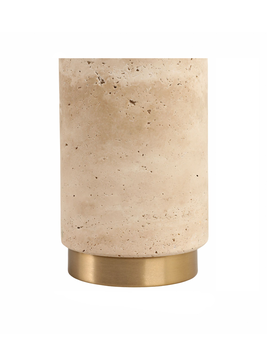 TRAVERTINE LAMP WITH 2 PULLS TAN
