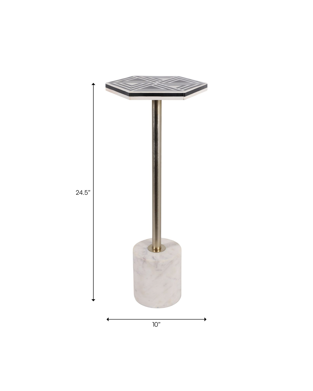 VICERY ACCENT COCKTAIL DRINK TABLE