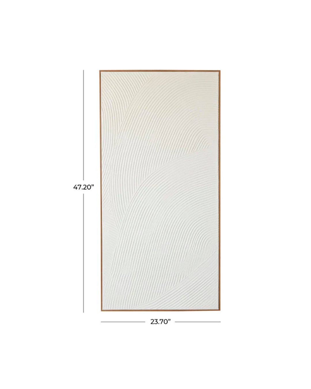 WHITE CANVAS GEOMETRIC ART DECO