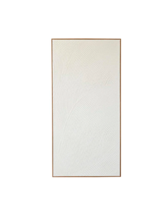 WHITE CANVAS GEOMETRIC ART DECO