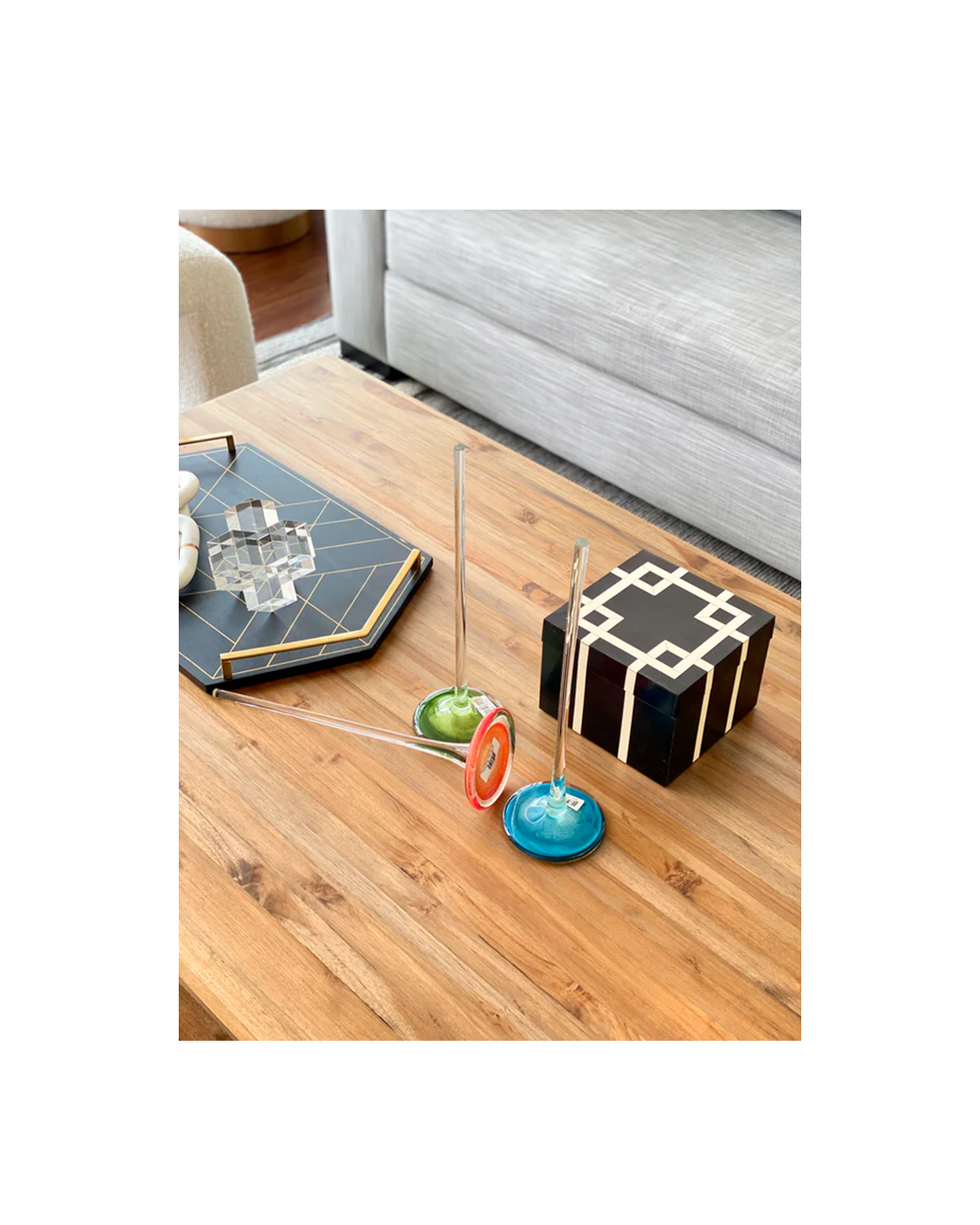 XANDER GLASS DECORATIVE FLOWERS - C/U / -30%