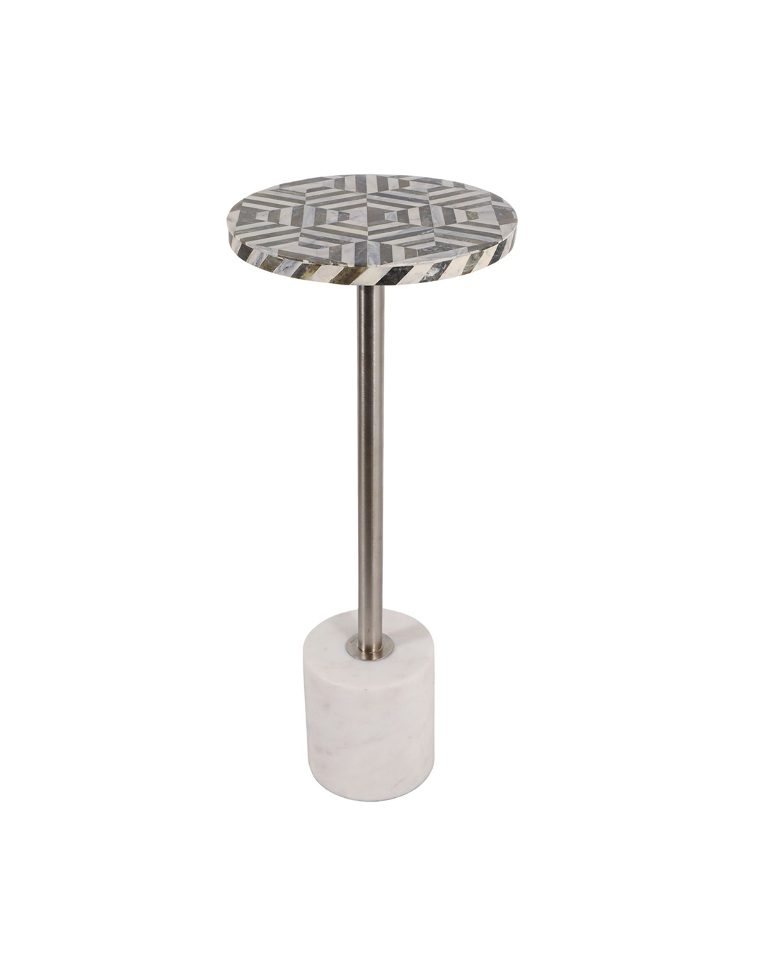 YARROW ACCENT COCKTAIL DRINK TABLE