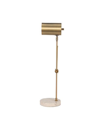ZONDA TRAVERTINE TABLE LAMP, GOLD