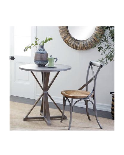 BROWN WOOD ACCENT TABLE, 29" X 29" X 31" / -50%