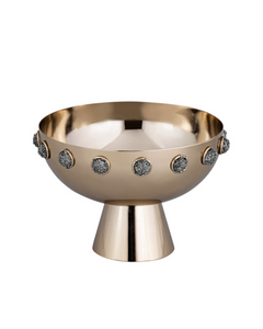 ADALYN PYRITE STONE AND STEEL BOWL / -20%