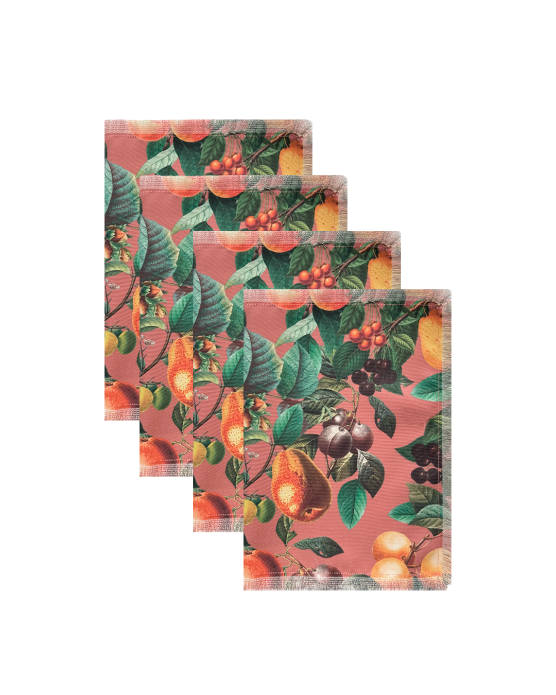 SET DE 4 INDIVIDUALES SOFIMON FRINGED