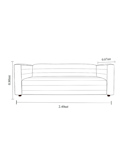 SOFA CHESTERFIELD SAND
