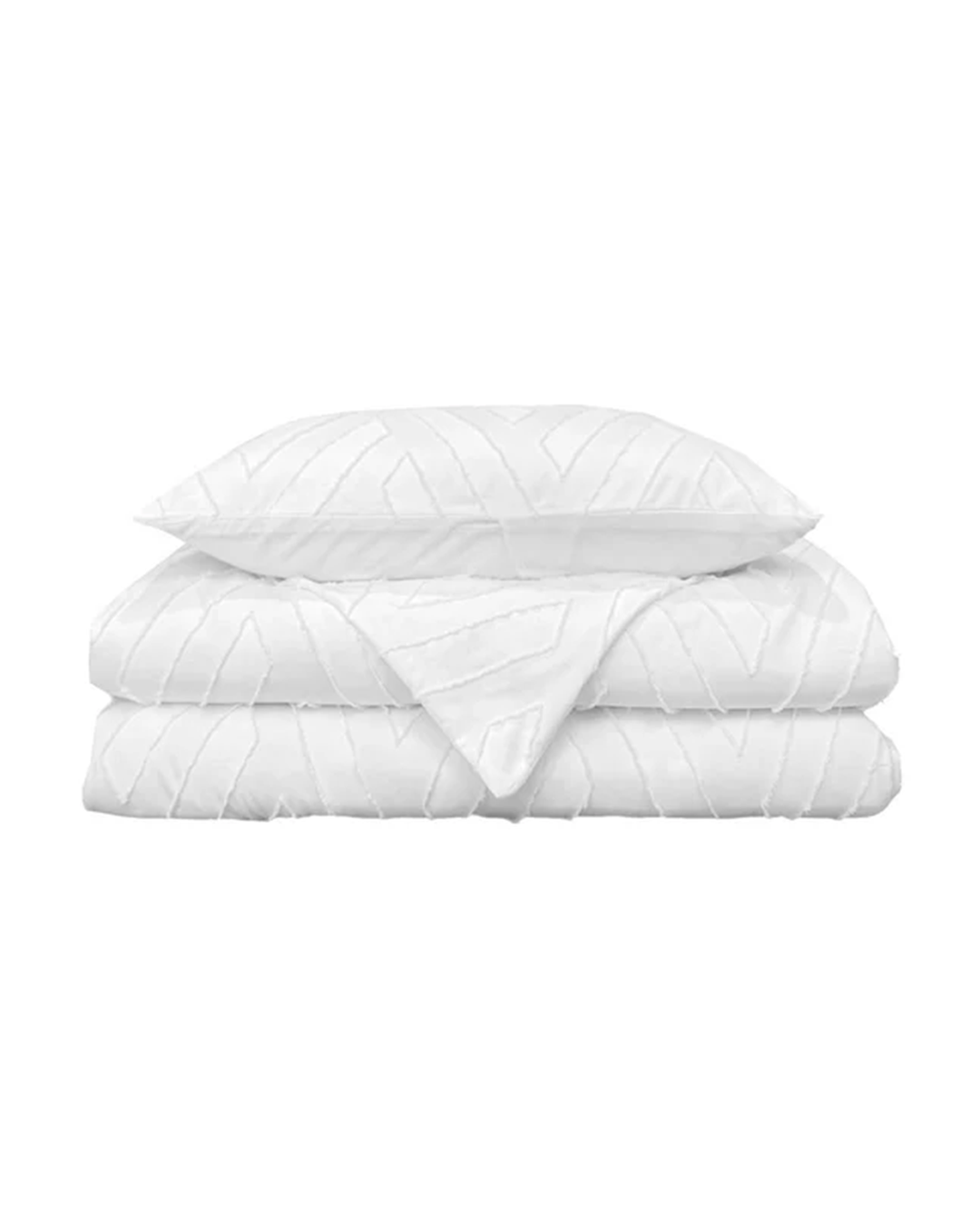 CLIPPED JACQUARD CHEVRON COMFORTER SET / -50%