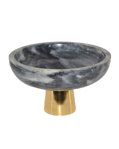 DAZEY GRAY MARBLE BOWL