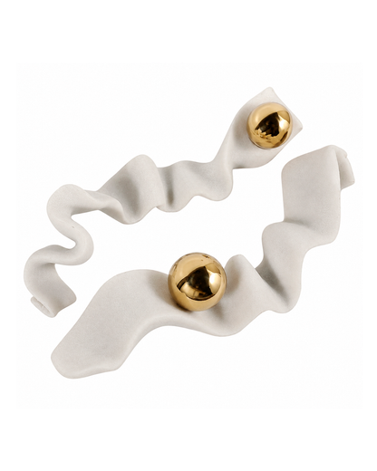 DUBOIS QUARTZ RESIN RIBBON WALL DECOR s/2