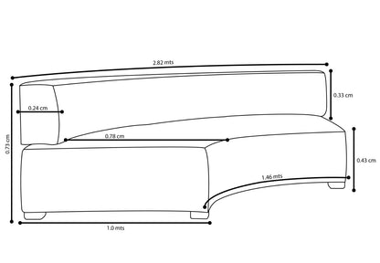 HARBOR OUTDOOR CURVED LEFT