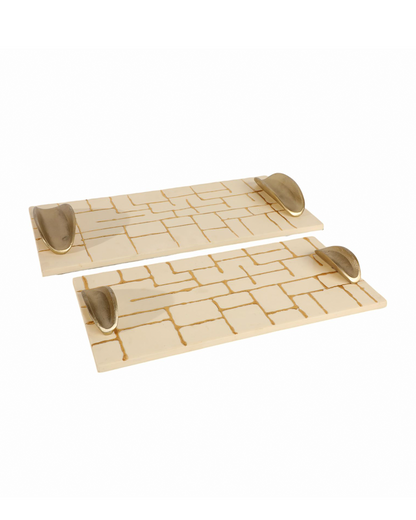 GOMEZ GOLD RESIN TRAYS