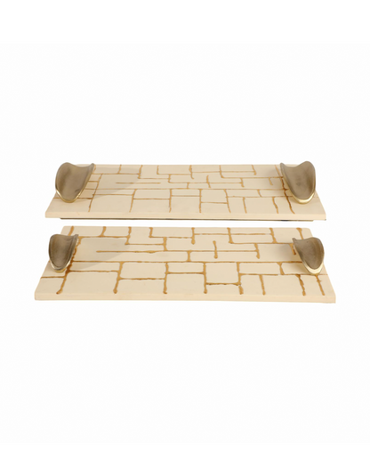 GOMEZ GOLD RESIN TRAYS