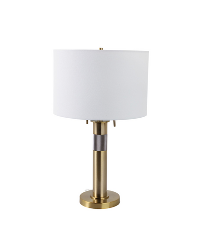 METAL LAMP WITH 2 PULLS GOLD