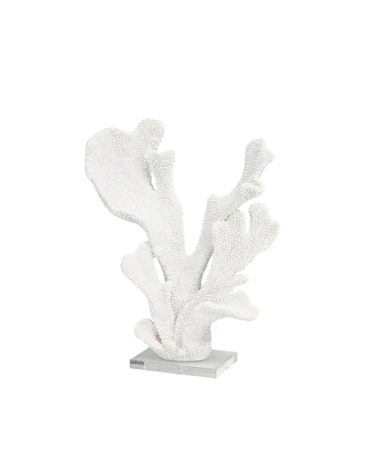 WHITE POLYSTONE CORAL / -50%