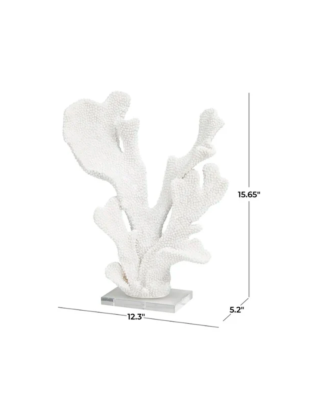 WHITE POLYSTONE CORAL / -50%