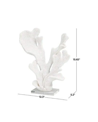 WHITE POLYSTONE CORAL / -50%