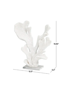 WHITE POLYSTONE CORAL