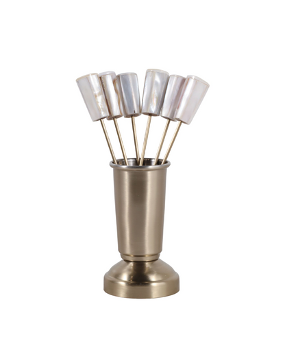 SEBRING MOTHER OF PEARL PICK SET