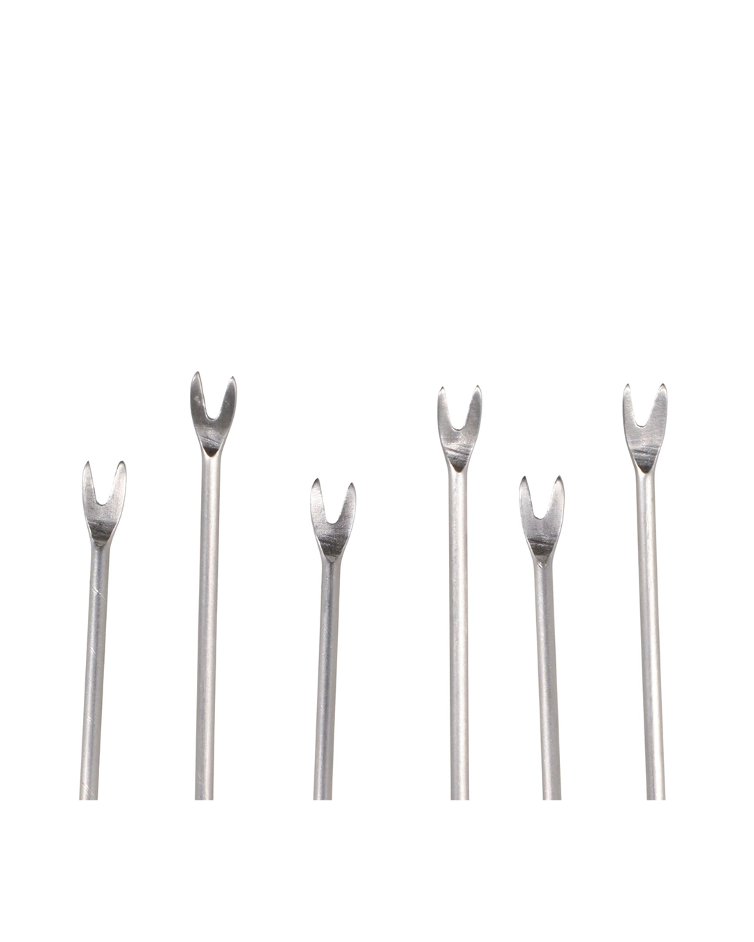 SHREVE BLACK LUSTER GLASS PICK S/6