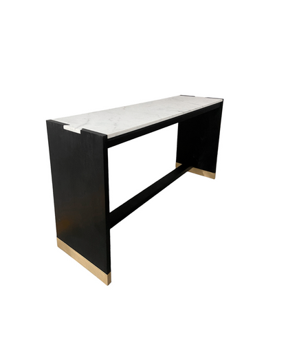 54'' WALKER ACACIA WOOD CONSOLE, BLACK