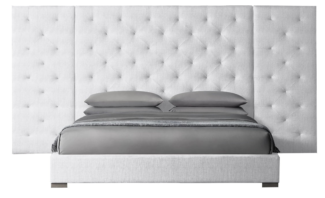 Diamond Tufted Bed with Panel