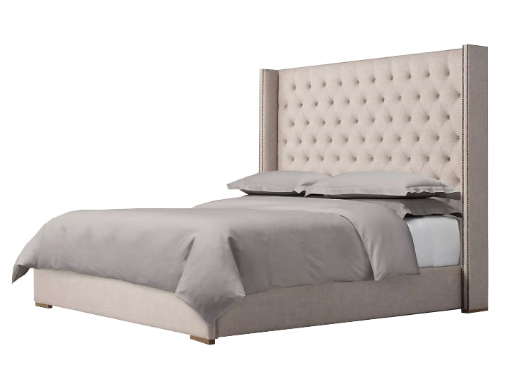 Diamond Tufted Bed with Studs