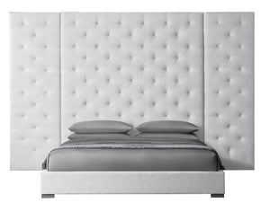Diamond Tufted Bed with Panel