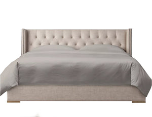 Diamond Tufted Bed with Studs