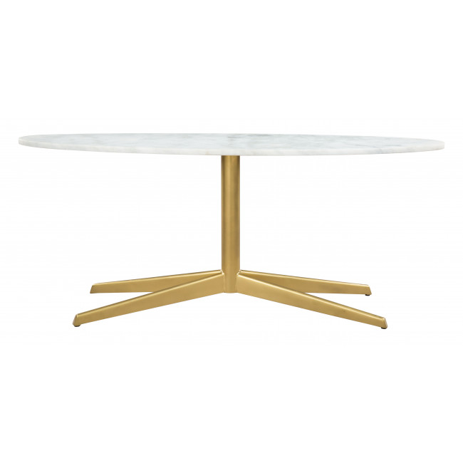 PARKER COFFEE TABLE WHITE & GOLD / -15%