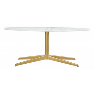 PARKER COFFEE TABLE WHITE & GOLD / -15%
