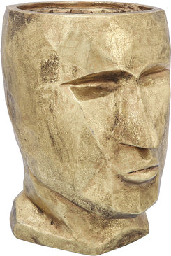 RESIN, 17"H FACE VASE / -30%