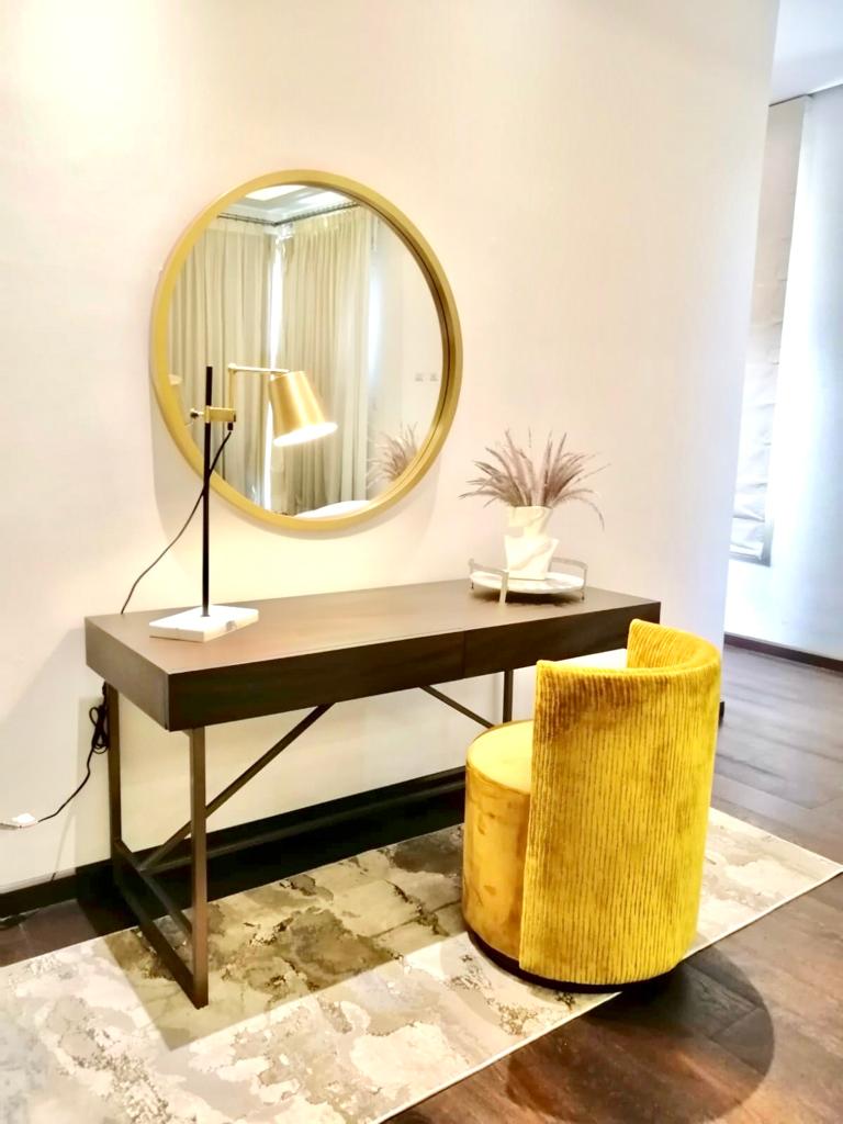 Round Framed Mirror