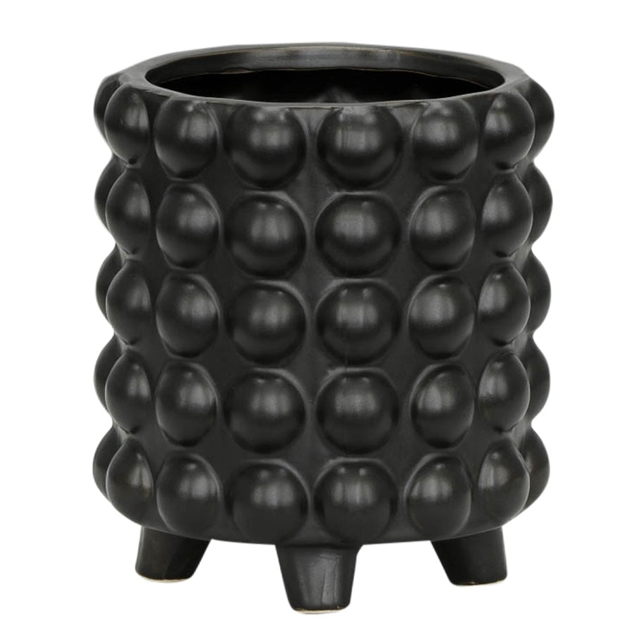 BUBBLE PLANTERS, MATTE BLACK