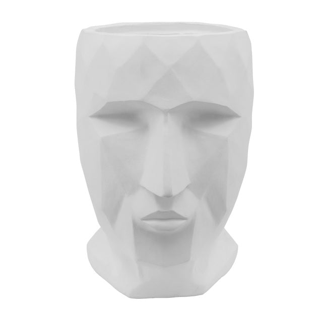 RESIN, 17"H FACE VASE / -30%